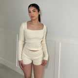 Beca knit set (Ivory)