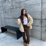 Jesse Oversized Jacket (Beige)