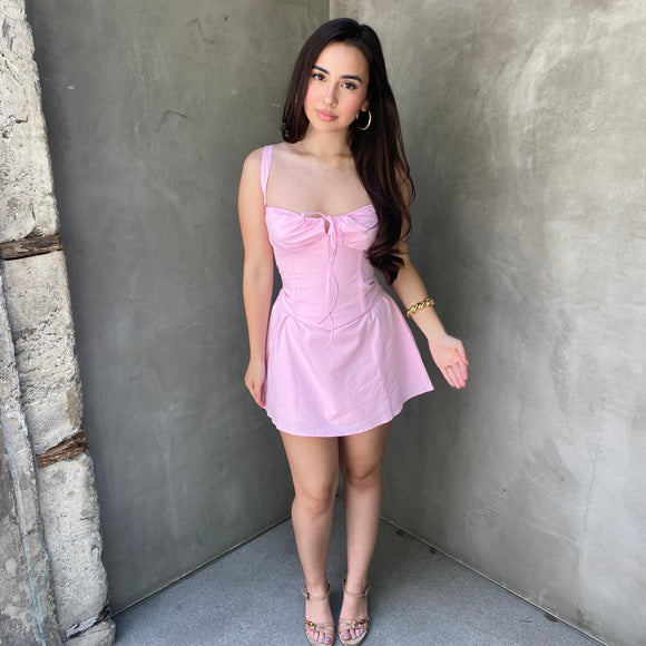 Becca mini dress (pink)