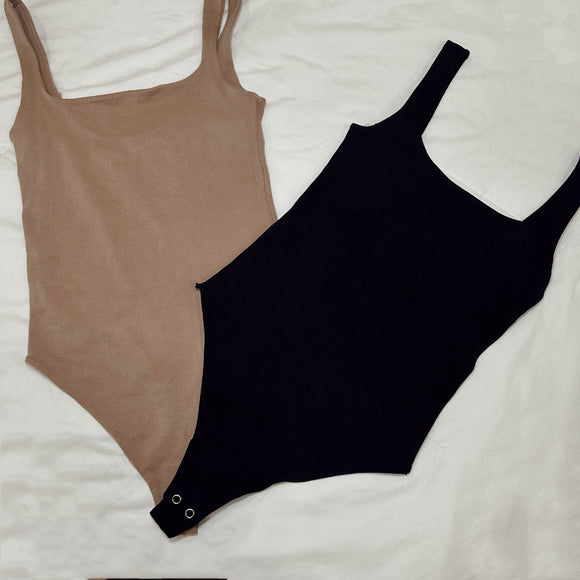 Kourtney Seemless Tank Bodysuit ( Tan)