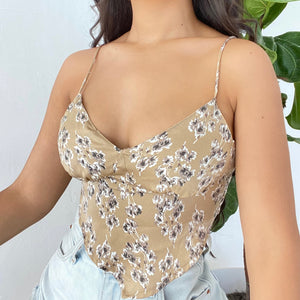 Isabel backless top (gold)